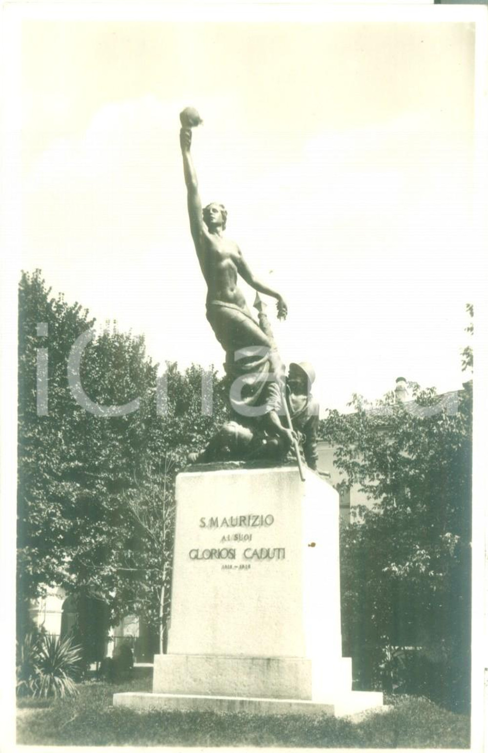Cartolina originale da collezione 1935 ca SAN MAURIZIO CANAVESE TO Monumento ai Caduti Cartolina FP NV 1