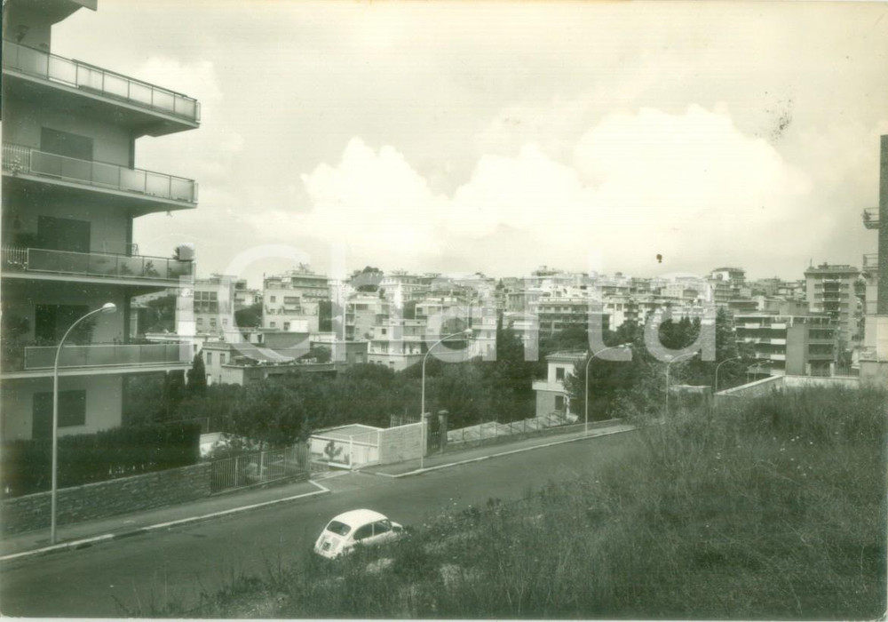 Cartolina originale da collezione 1980 ROMA Fiat 600 in Via Franco MICHELINI TOCCI Cartolina postale FG NV 1