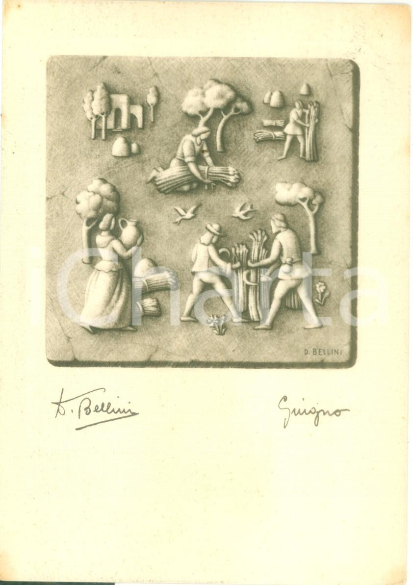 Cartolina originale da collezione 1954 MILANO Casa Redenzione Sociale Dandolo BELLINI Giugno Cartolina FG VG 1