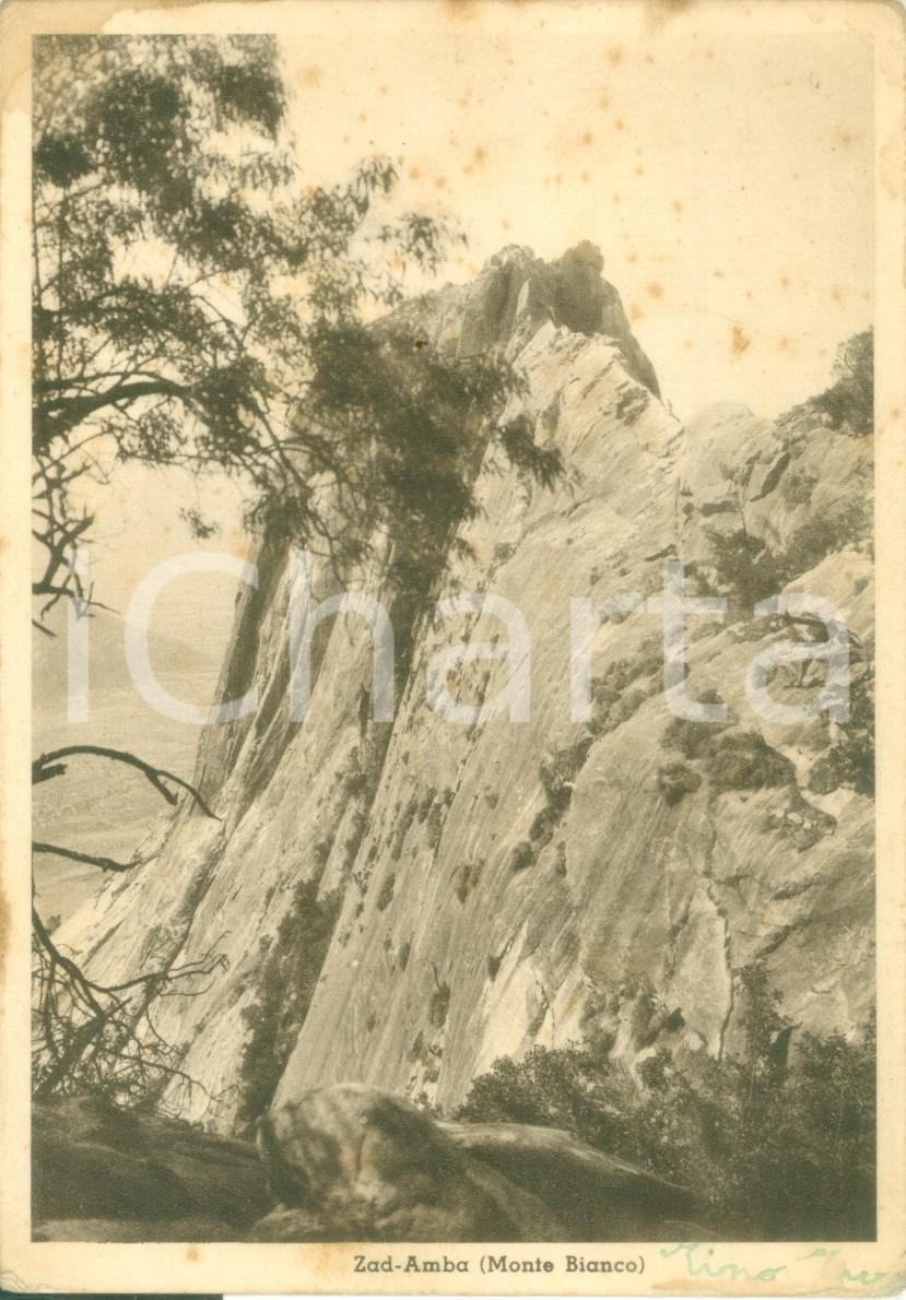 Cartolina originale da collezione 1940 ca ETIOPIA AOI Veduta del Monte ZAD AMBA Cartolina FG NV 1