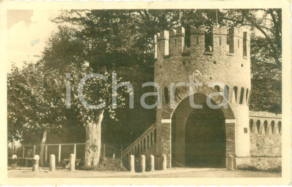 Cartolina originale da collezione 1946 MALEO LO Torrione del Palazzo TRECCHI Cartolina FP VG 1