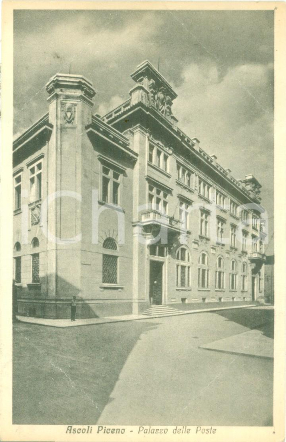 Cartolina originale da collezione 1937 ASCOLI PICENO Veduta del Palazzo delle Poste Cartolina FP VG 1