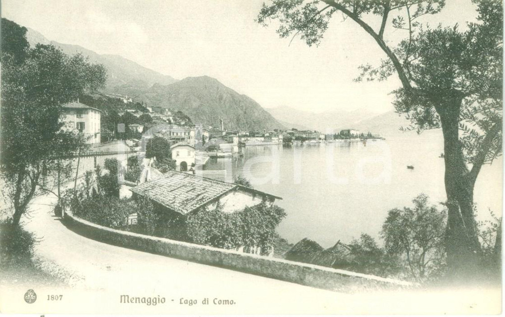 Cartolina originale da collezione 1930 ca MENAGGIO CO Panorama con vista del Lago Cartolina FP NV 1