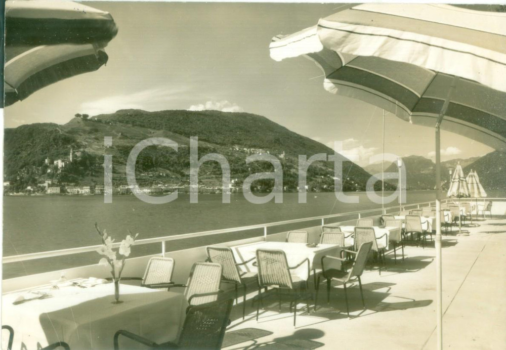 Cartolina originale da collezione 1965 ca BRUSINO ARSIZIO SVIZZERA terrzza dell Albergo MILANO Cartolina FG NV 1