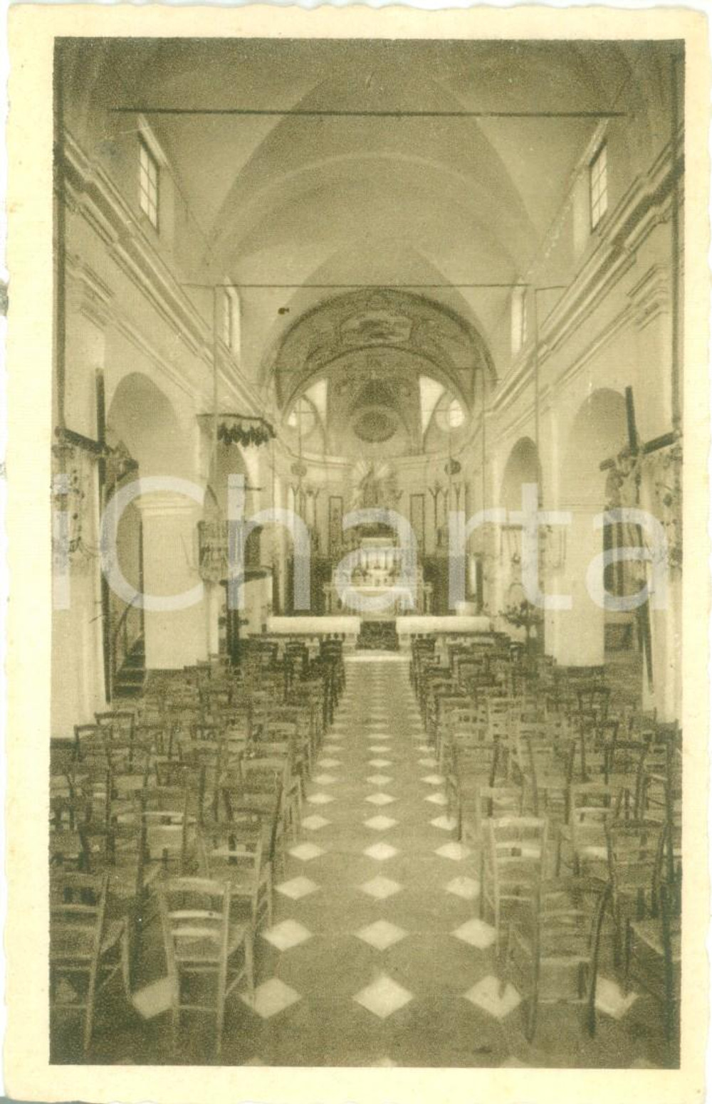 Cartolina originale da collezione 1935 ca LUMARZO GE Santuario di Nostra Signora del Bosco di PANNESI Cartolina 1