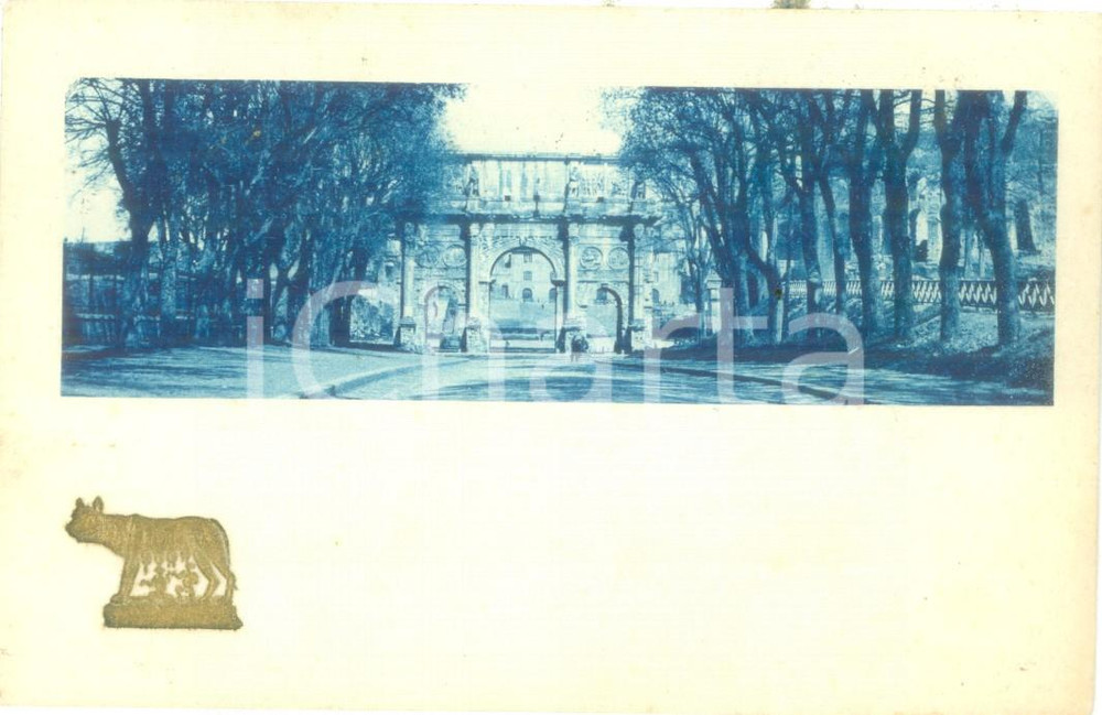 Cartolina originale da collezione 1921 ROMA Veduta dell Arco di COSTANTINO Cartolina postale FP VG 1