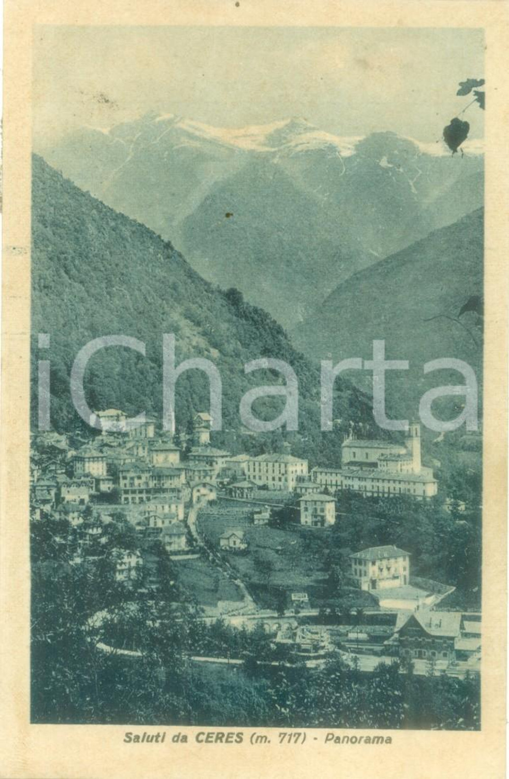 Cartolina originale da collezione 1933 CERES TO Panorama generale del paese Cartolina FP VG 1