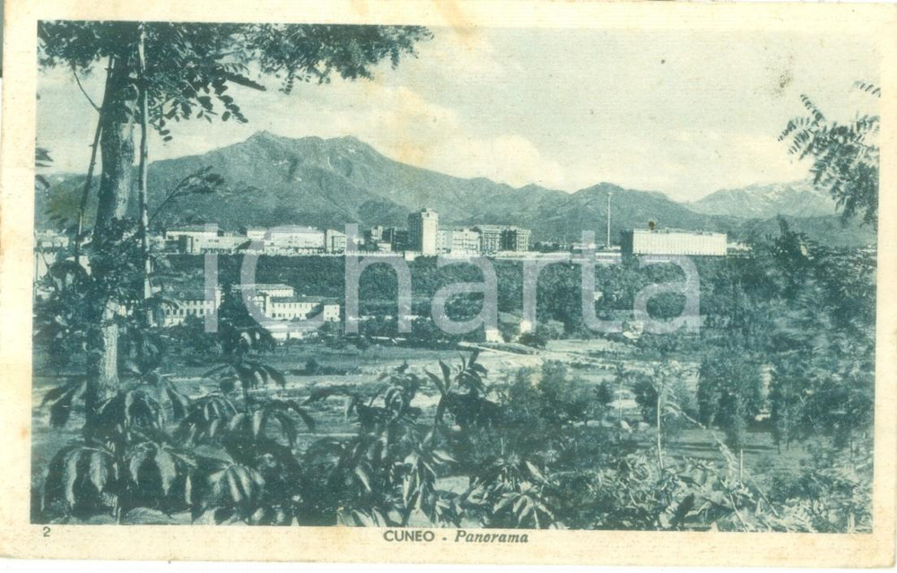 Cartolina originale da collezione 1941 CUNEO Panorama generale dai dintorni Cartolina postale FP VG 1