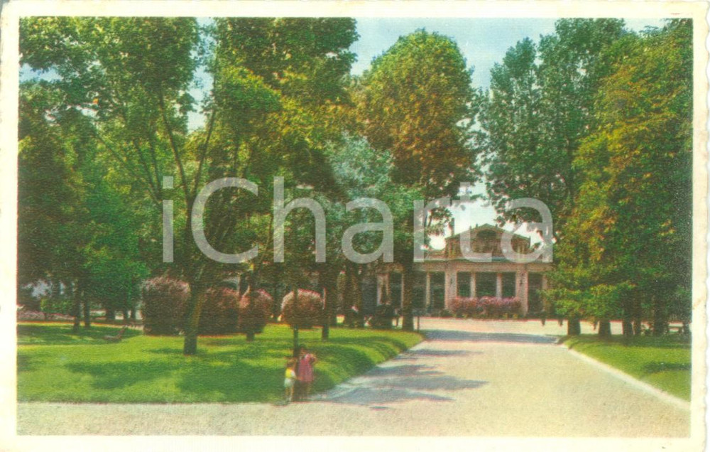 Cartolina originale da collezione 1942 ALESSANDRIA Giardini Pubblici e stazione FF.SS. Cartolina FP VG 1