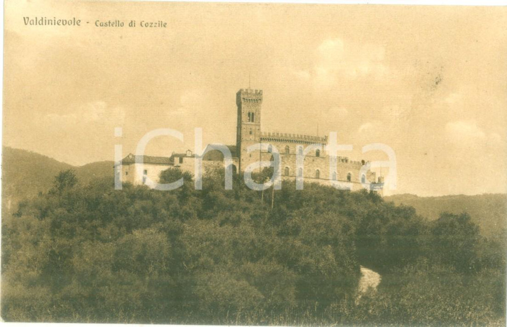 Cartolina originale da collezione 1935 ca MASSA E COZZILE PT Castello di COZZILE in VALDINIEVOLE Cartolina FP NV 1
