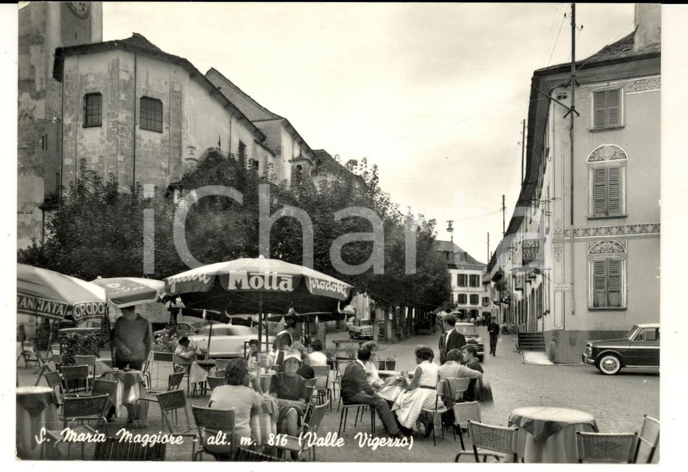 Cartolina originale da collezione 1961 SANTA MARIA MAGGIORE VB Veduta del centro Cartolina FG PubblicitÃ  MOTTA 1