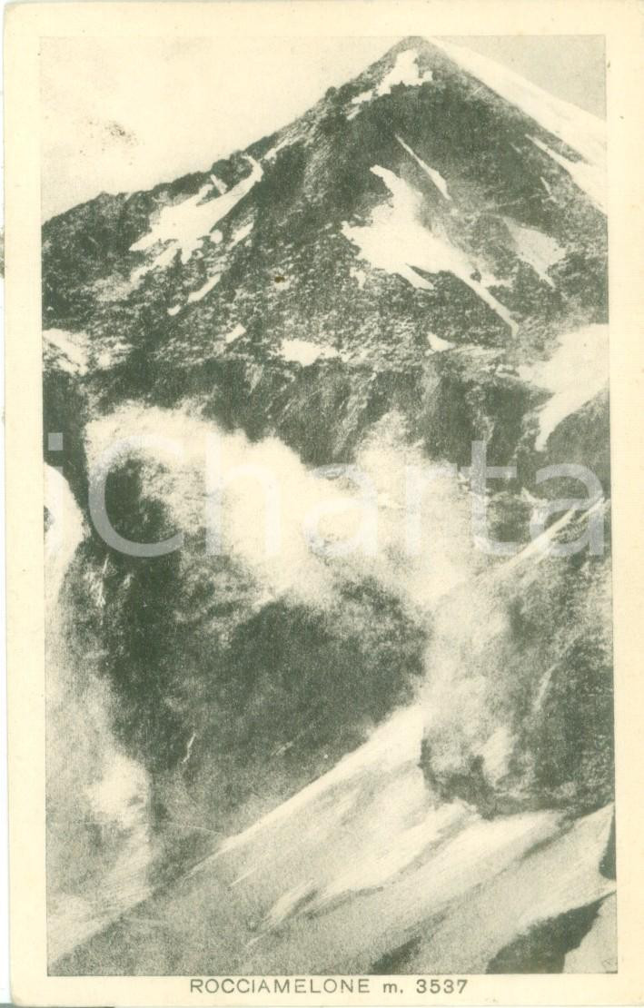 Cartolina originale da collezione 1930 ca USSEGLIO TO Panorama del ROCCIAMELONE Cartolina FP NV 1