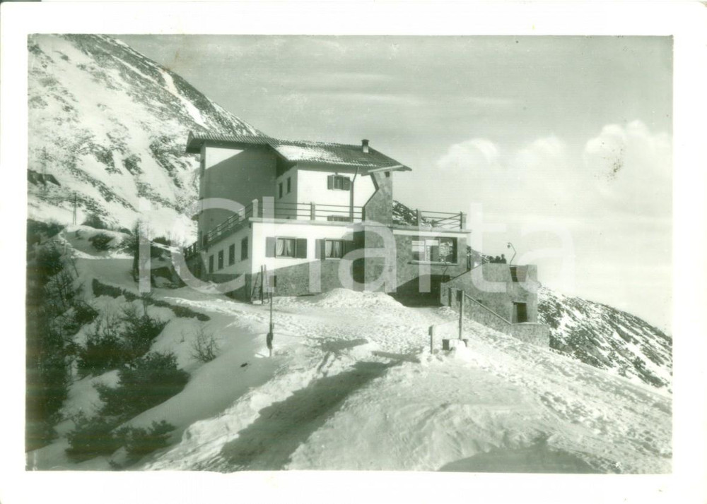 Cartolina originale da collezione 1957 LECCO Hotel PEGUENO ai Piani di BOBBIO Cartolina postale FG VG 1