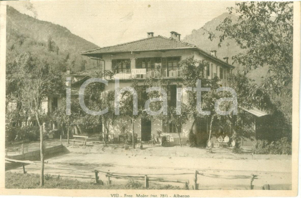 Cartolina originale da collezione 1940 ca VIÃ™ TO Veduta dell albergo in frazione MOLAR Cartolina FG NV 1