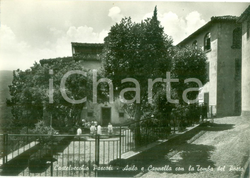 Cartolina originale da collezione 1960 ca CASTELVECCHIO PASCOLI LU Asillo e cappella Cartolina FG NV 1