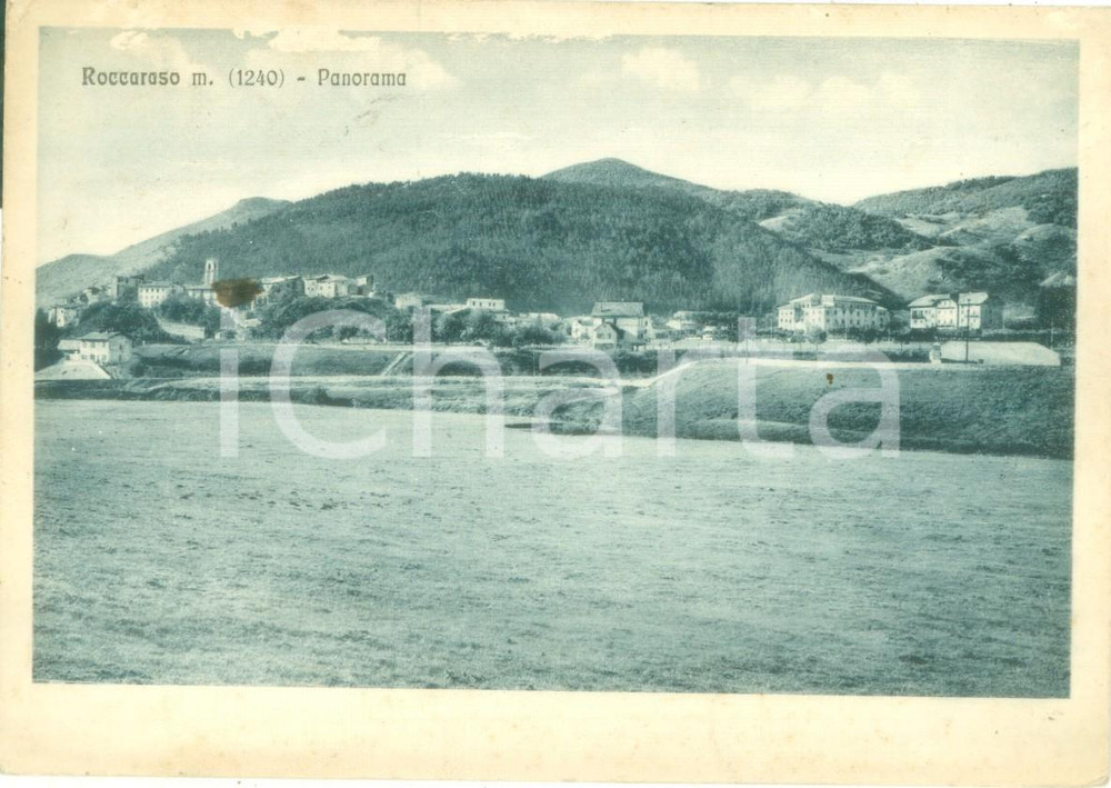 Cartolina originale da collezione 1937 ROCCARASO AQ Panorama generale dal campo Cartolina FG VG 1