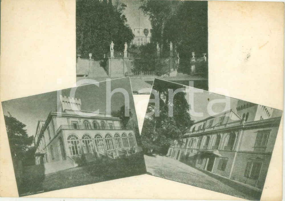 Cartolina originale da collezione 1945 ca FIRENZE Casa Internazionale Universitaria Villa FABBRICOTTI Cartolina FG 1