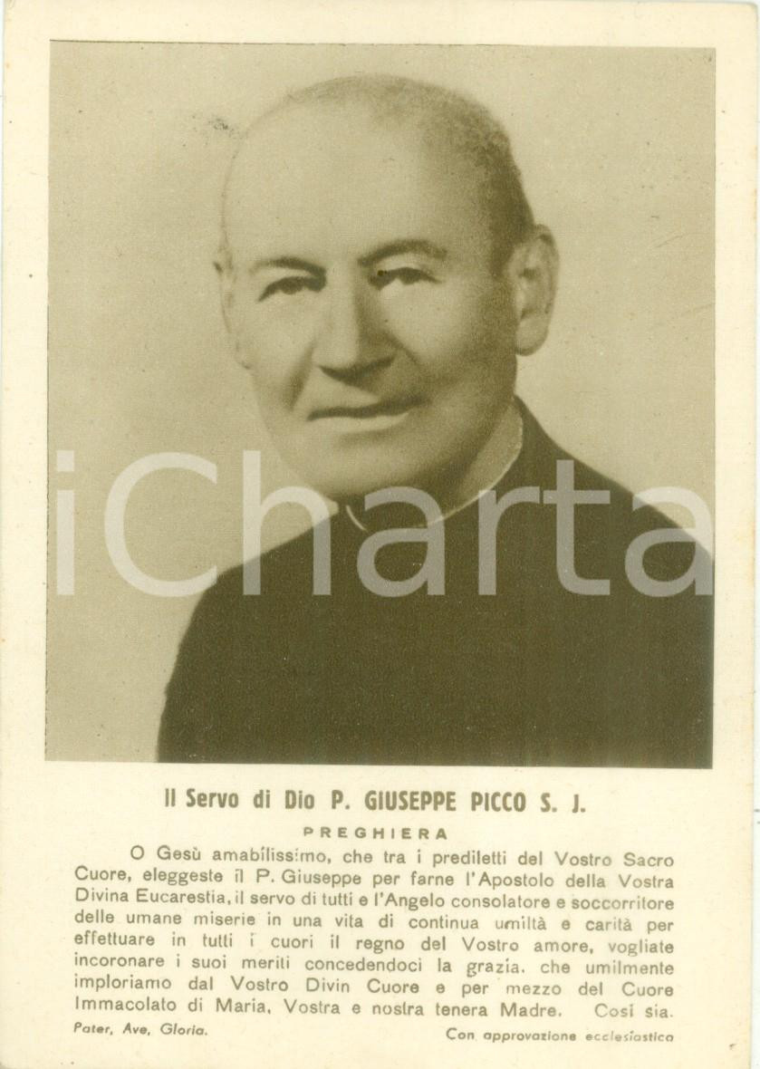 Cartolina originale da collezione 1959 GOZZANO NO Il Servo di Dio Giuseppe PICCO S.J. Cartolina FG VG 1