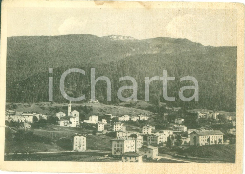 Cartolina originale da collezione 1949 ANDALO TN Panorama con le Dolomiti di BRENTA Cartolina postale FG VG 1