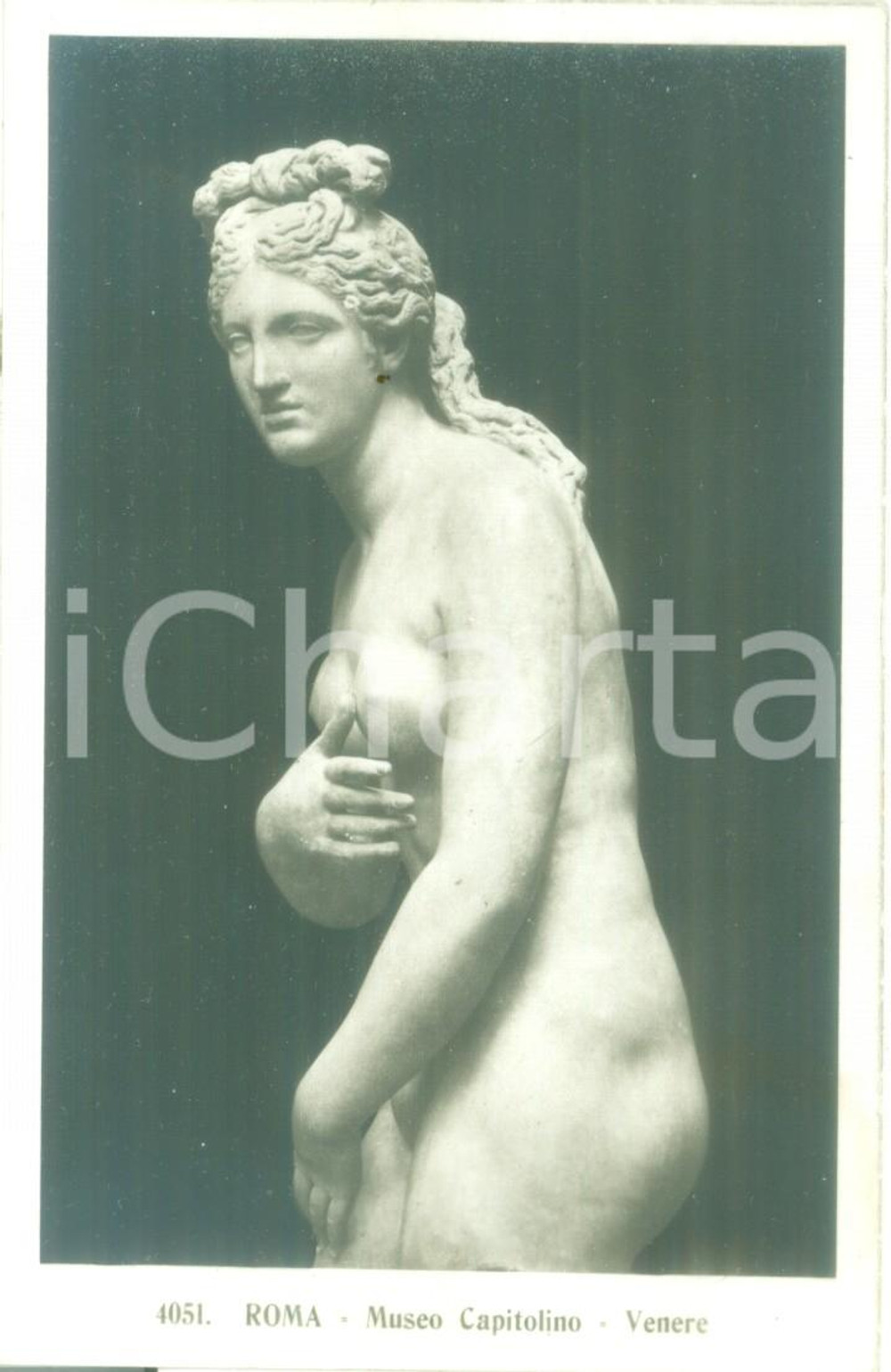 Cartolina originale da collezione 1940 ca ROMA Statua di Venere al Museo Capitolino Cartolina FP NV 1