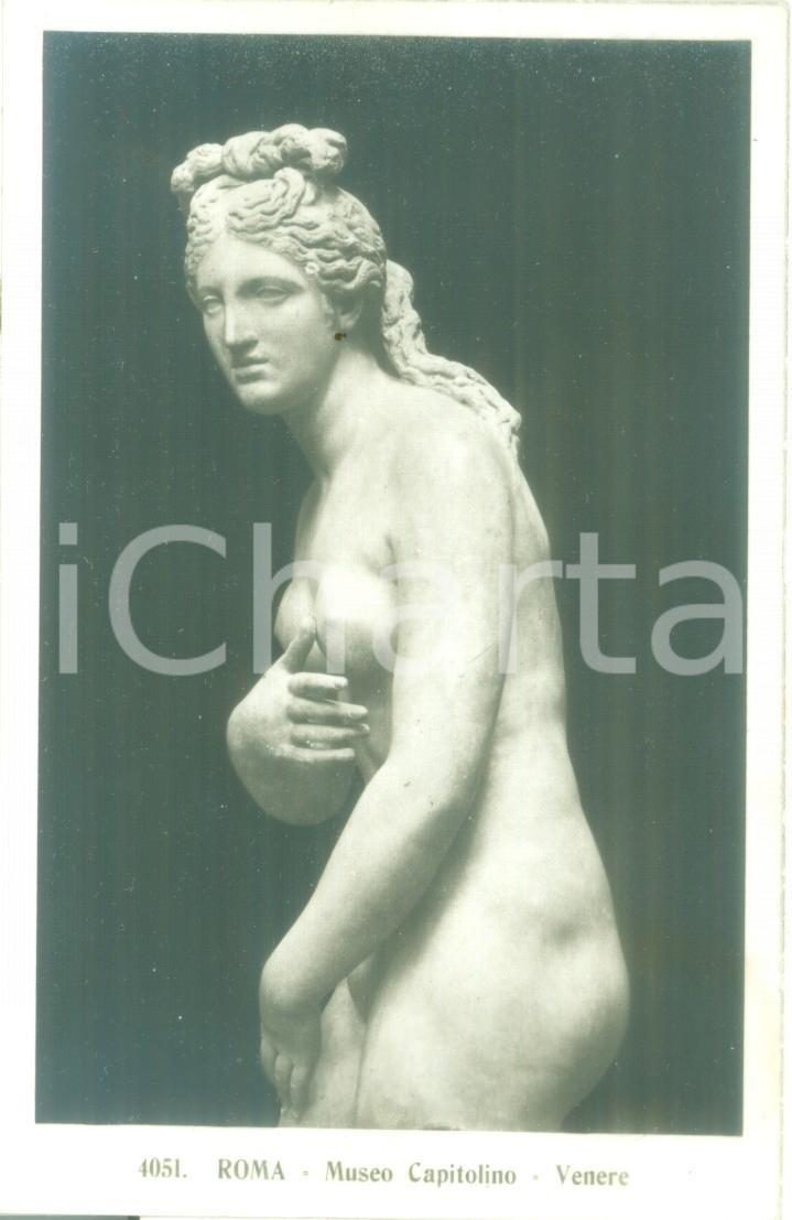 Cartolina originale da collezione 1940 ca ROMA Statua di Venere al Museo Capitolino Cartolina FP NV 1