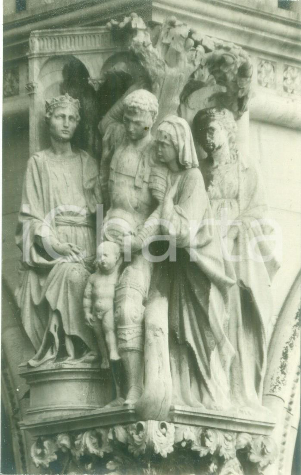 Cartolina originale da collezione 1940 ca VENEZIA Giudizio di Salomone al Palazzo Ducale Cartolina FP NV 1