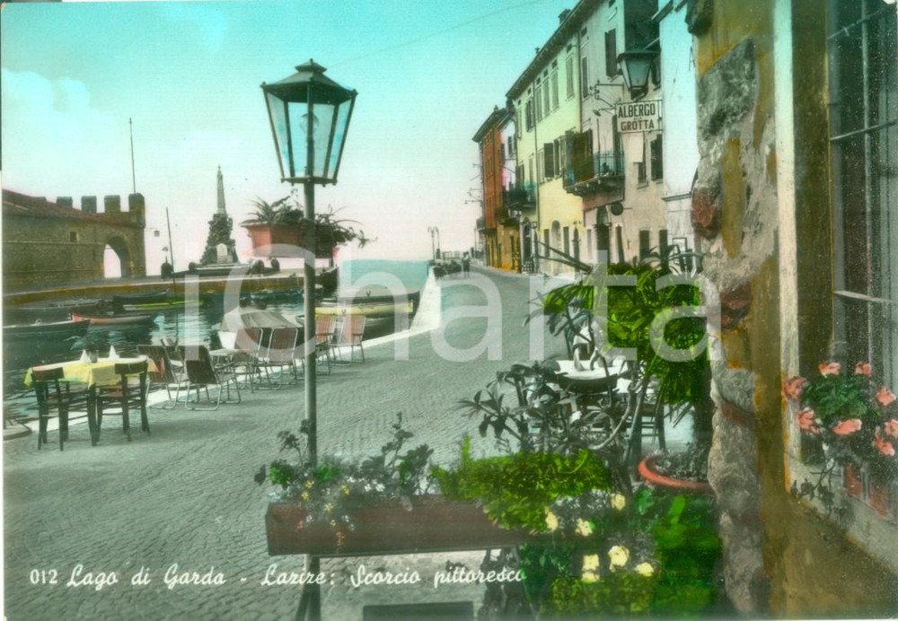 Cartolina originale da collezione 1965 ca LAZISE VR Scorcio pittoresco sul Lago di GARDA Cartolina FG NV 1