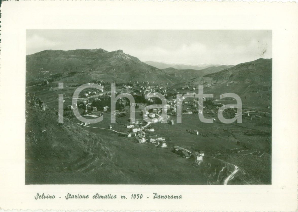 Cartolina originale da collezione 1960 ca SELVINO BG Panorama stazione climatica con CORNAGERA Cartolina FG NV 1