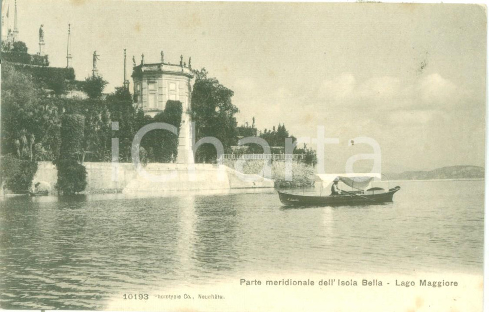 Cartolina originale da collezione 1935 ca ISOLA BELLA VB Batell sul Lago Maggiore Cartolina FP NV 1