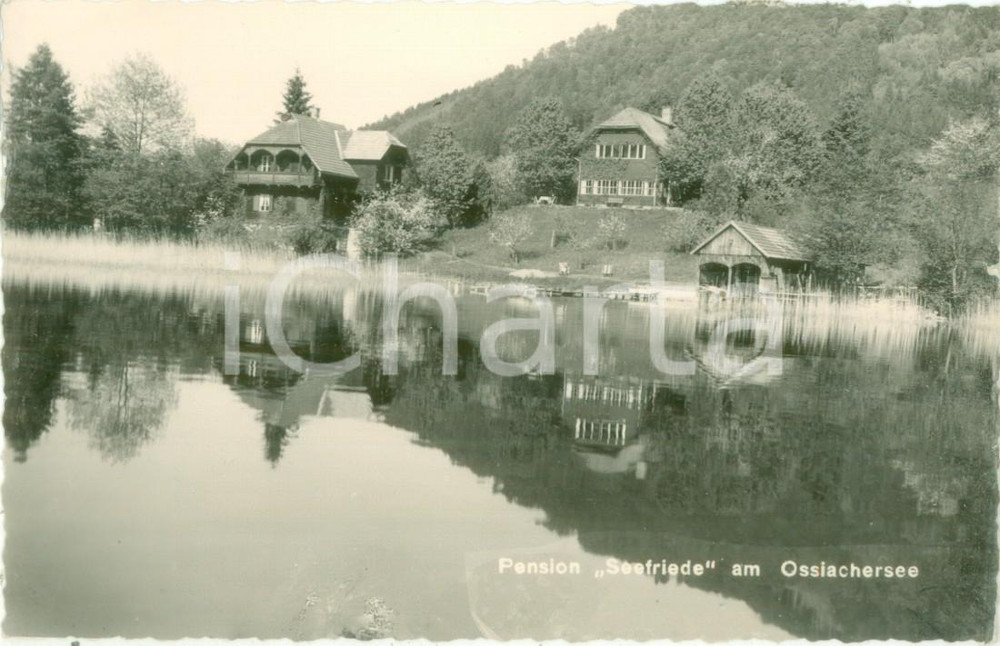 Cartolina originale da collezione 1964 OSSIACHER SEE AUSTRIA Veduta della pensione SEEFRIEDE Cartolina FP VG 1