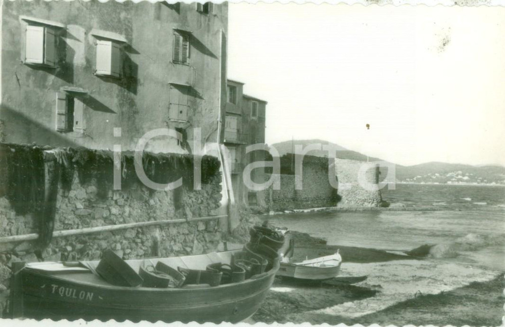 Cartolina originale da collezione 1955 ca SAINTTROPEZ FRANCE Le petit port Vanilone Pediatrico Cartolina FP NV 1