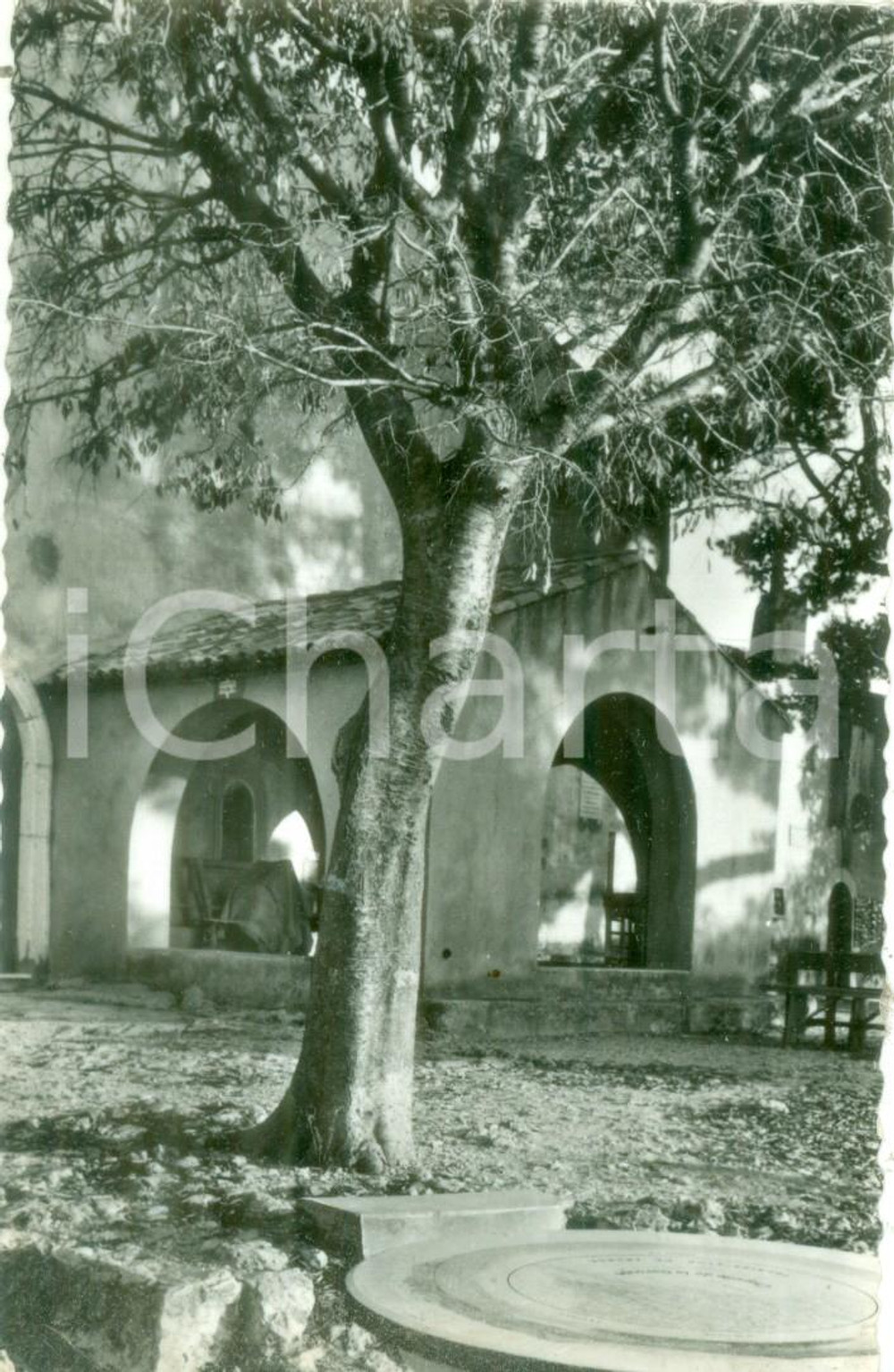 Cartolina originale da collezione 1958 CAP D ANTIBES FRANCE Sanctuaire de la Garoupe DOLODERM Cartolina FP NV 1