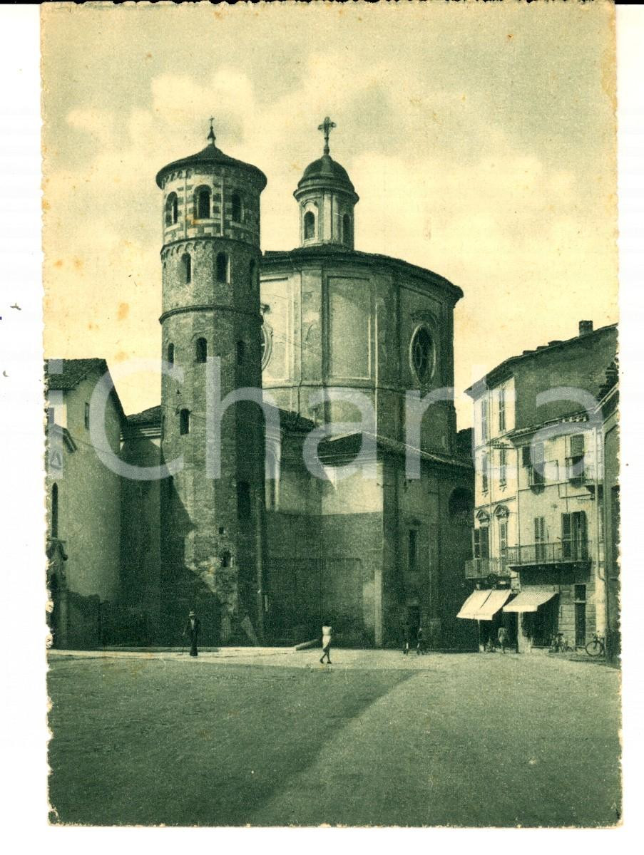 Cartolina originale da collezione 1943 ASTI Torre Rossa e chiesa di S. CATERINA Cartolina postale FG VG 1