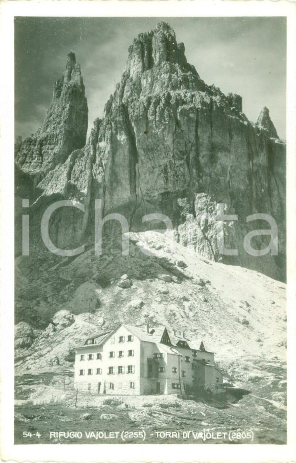 Cartolina originale da collezione 1935 ca BOLZANO Rifugio VAJOLET Torri di Vajolet Cartolina postale FP NV 1
