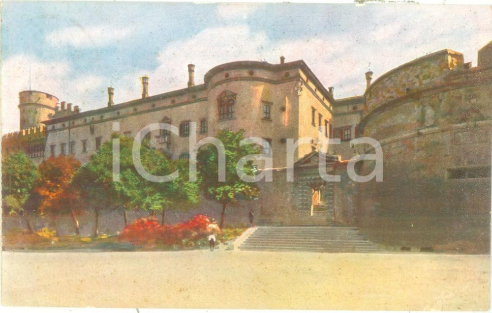 Cartolina originale da collezione 1930 TRENTO castello del martirio di cesare BATTISTI Cartolina ILLUSTRATA FP VG 1
