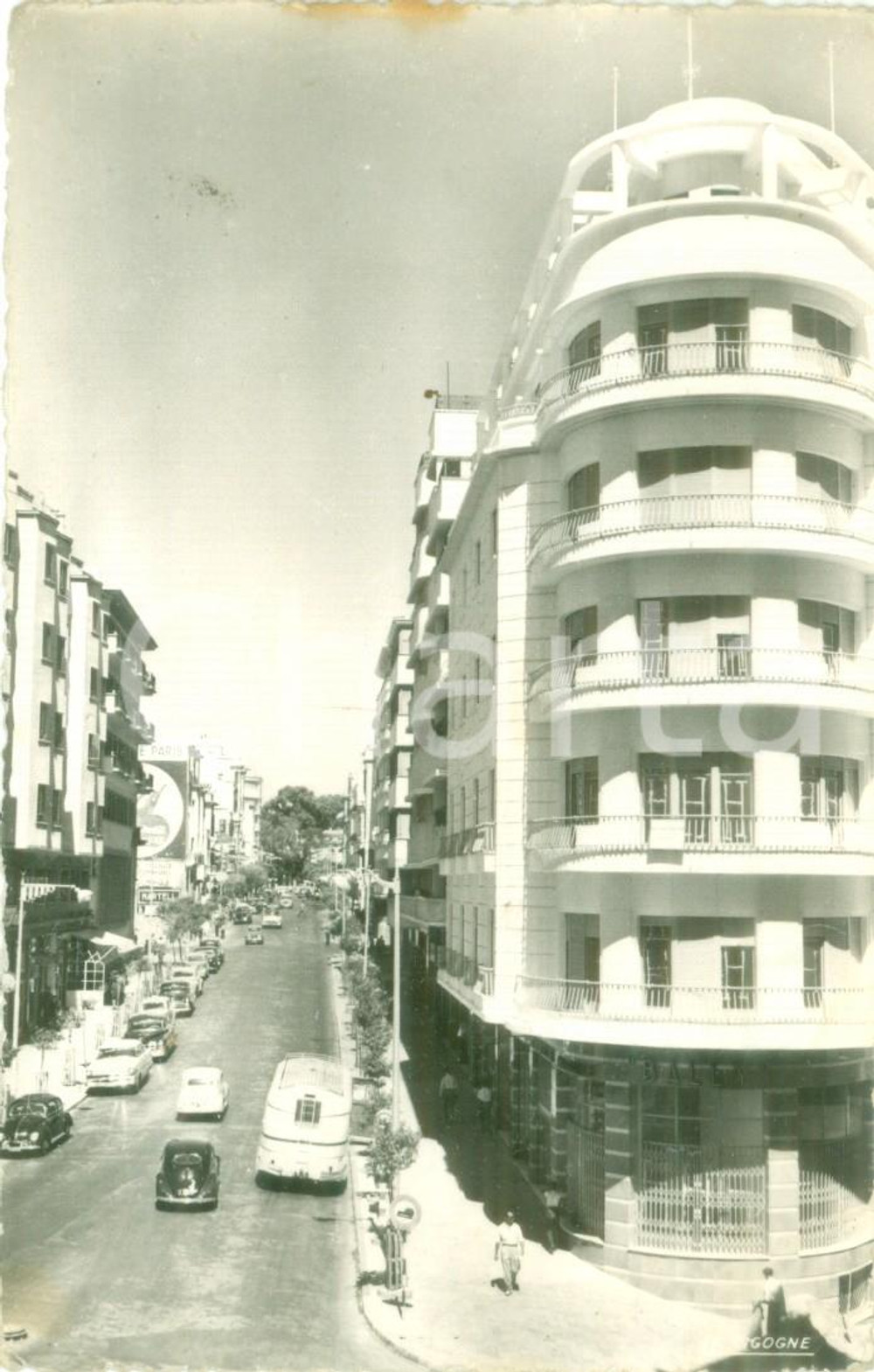 Cartolina originale da collezione 1935 ca TANGER MAROC Immeuble TOLEDANO Boulevard PASTEUR Cartolina FP VG 1