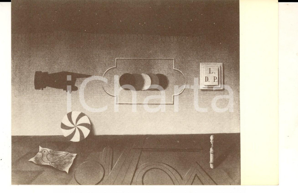 Cartolina originale da collezione 1970 ca Sergio FERGOLA Stanza detta di Lucio DEL PEZZO Cartolina postale n°16 1