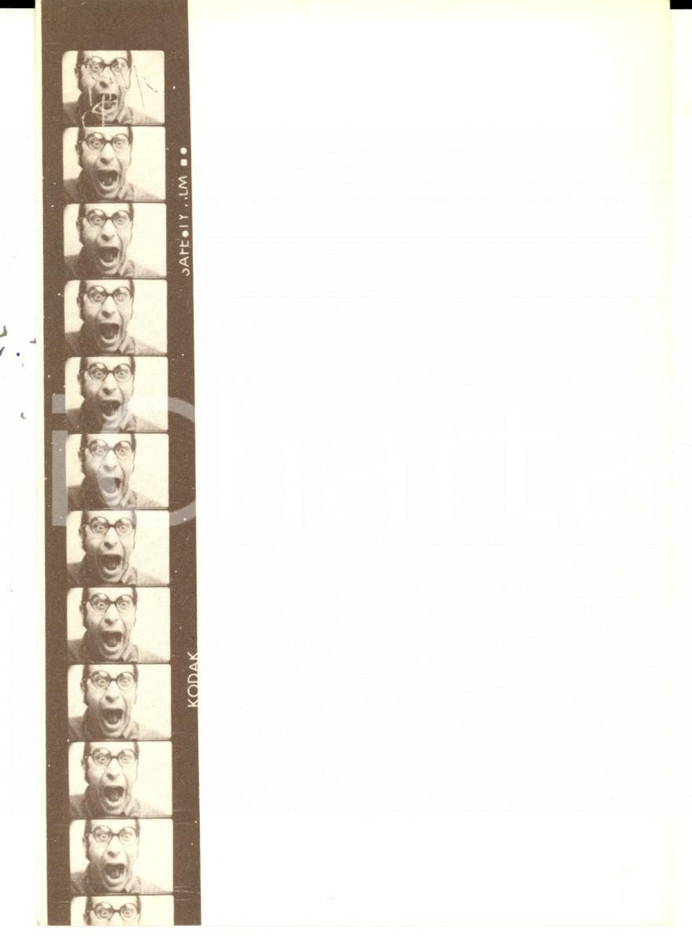 1970 ca Lucio DEL PEZZO nel film di Gudmundsson Errò - Grimaces *Cartolina n°17
