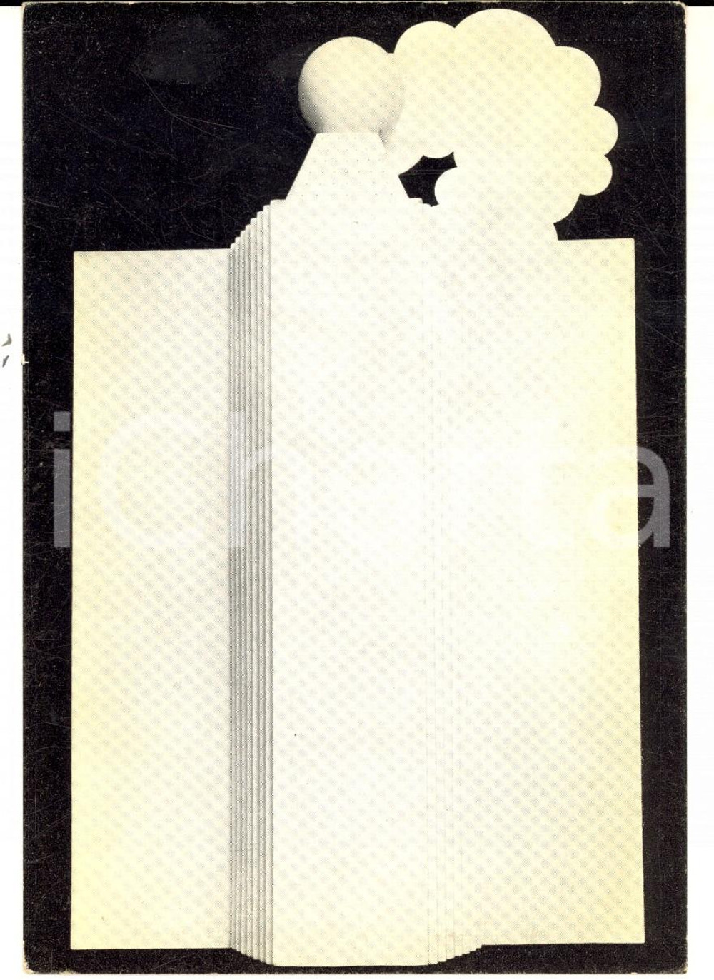 Cartolina originale da collezione 1970 ca Lucio DEL PEZZO Canova  Tecnica mista su legno Cartolina postale 1