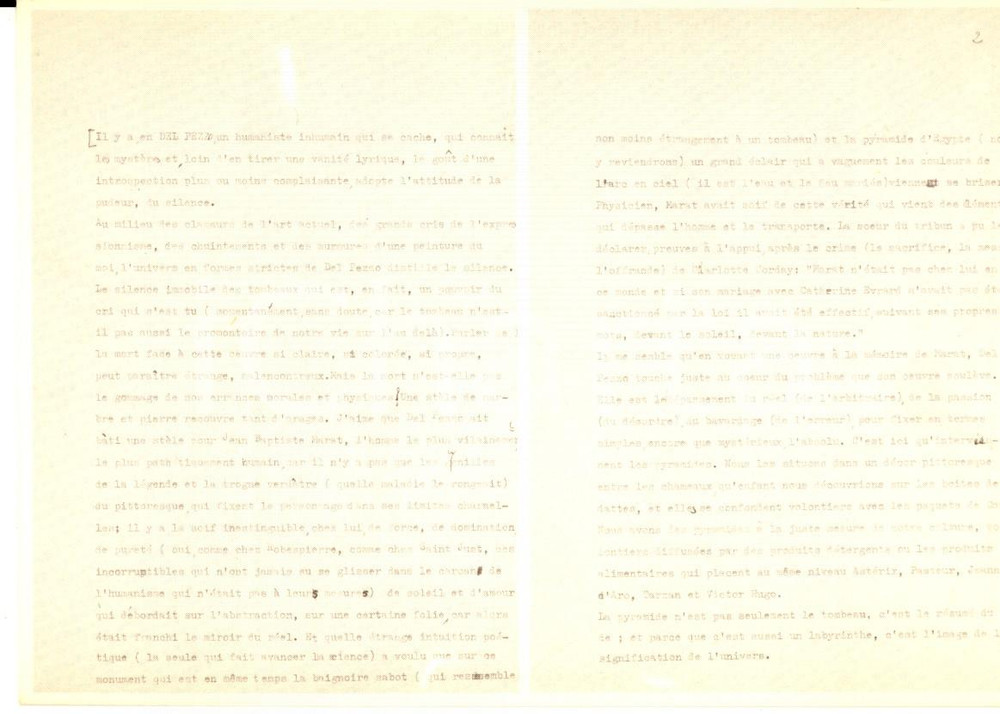 Cartolina originale da collezione 1970 ca JeanJacques LEVEQUE Testo introduzione Lucio DEL PEZZO Cartolina n° 10 1