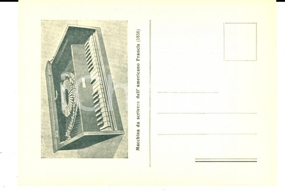 Cartolina originale da collezione 1949 PADOVA 1° Convegno Studi Grafici Macchina da scrivere di FRANCIS Cartolina 1