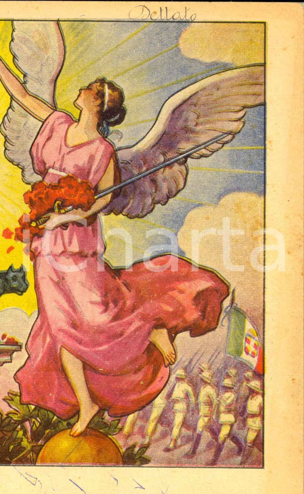 Oggetto da collezione cartaceo 1938 PADOVA Quaderno Maurizio ULRICH Copertina ILLUSTRATA impero Mussolini 1