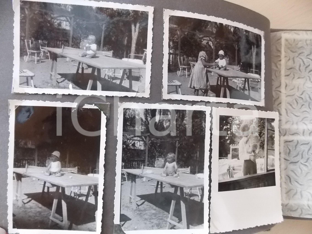 Fotografia d epoca originale 194041 AZZANO/ MILANO Storia di un bambino Album VINTAGE oltre 130 foto 1