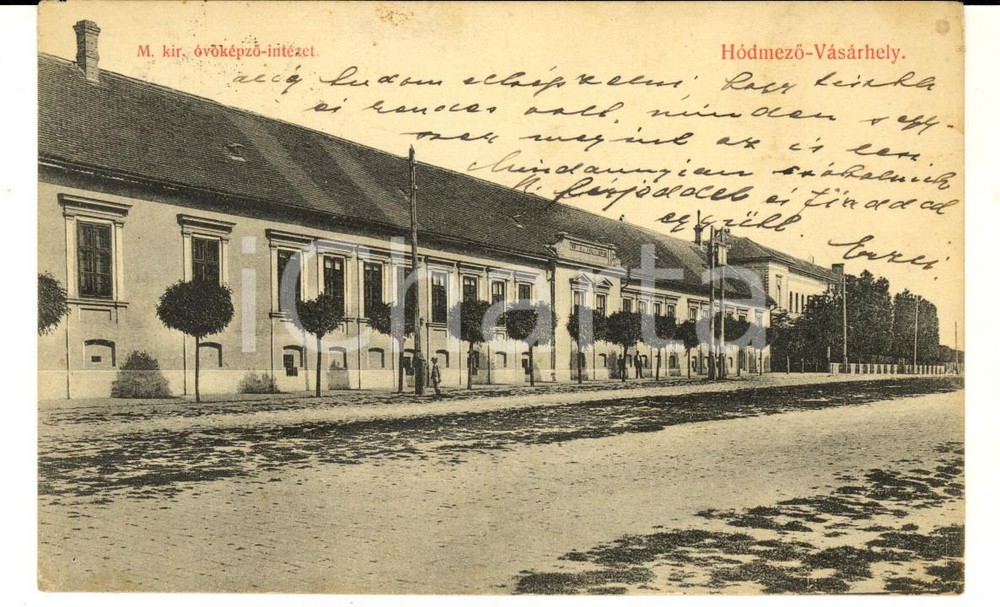 1914 HODMEZOVASARHELY (UNGHERIA) Óvóképzõ intézet *Cartolina postale FP VG