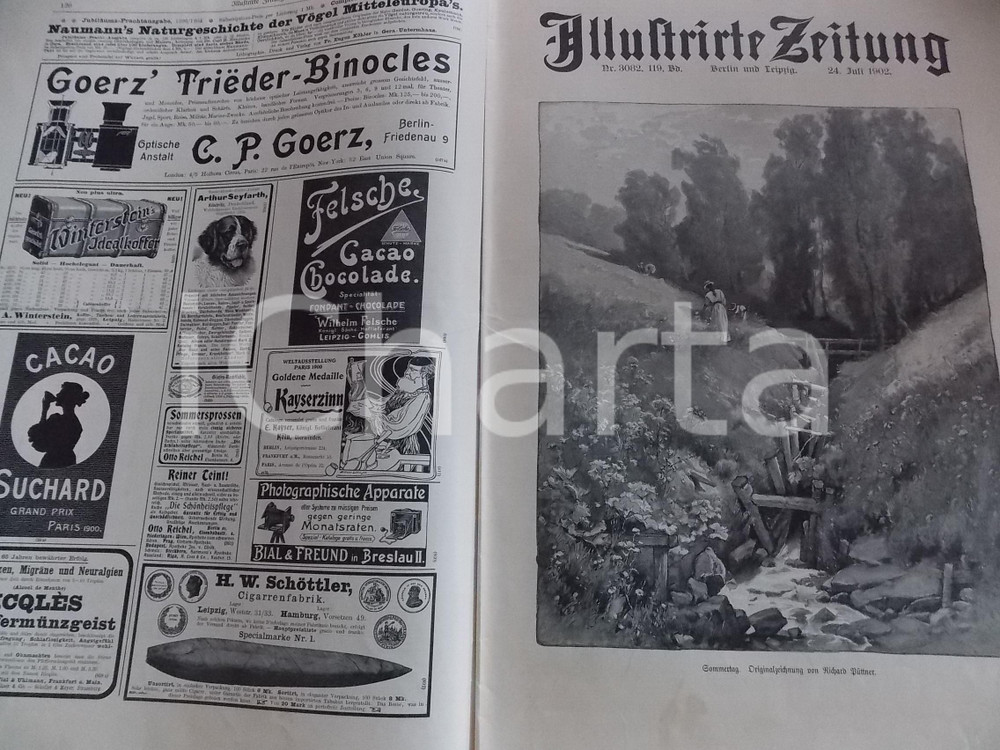 Giornale, rivista storica 1902 ILLUSTRIRTE ZEITUNG Der Sangerfeststadt Graz Rivista ILLUSTRATA nÂ°3082 1