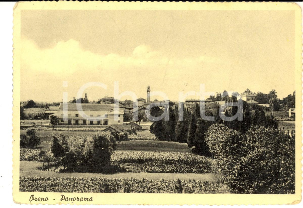 Cartolina originale da collezione 1960 ORENO DI VIMERCATE MB Veduta panoramica Cartolina postale FG VG 1