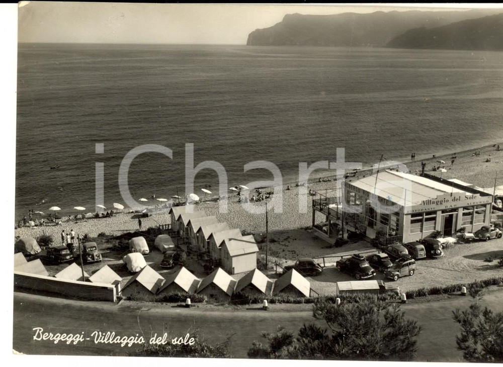 Cartolina originale da collezione 1954 BERGEGGI SV Villaggio del Sole Cartolina postale FG VG 1