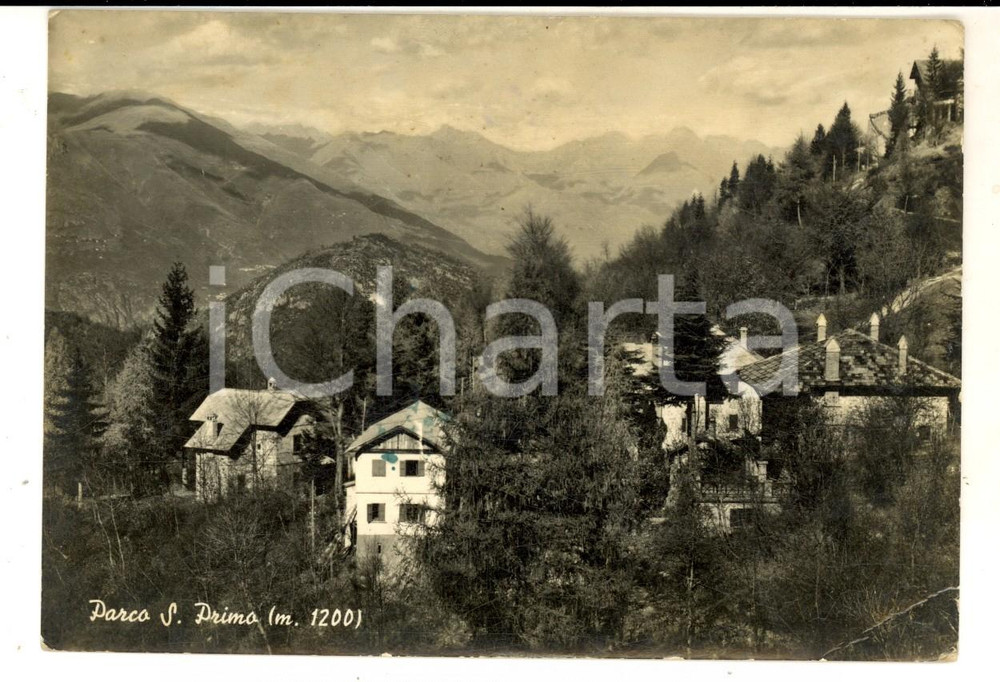 Cartolina originale da collezione 1955 PARCO MONTE SAN PRIMO CO Ristorante CHALET SELVA Cartolina FG VG 1
