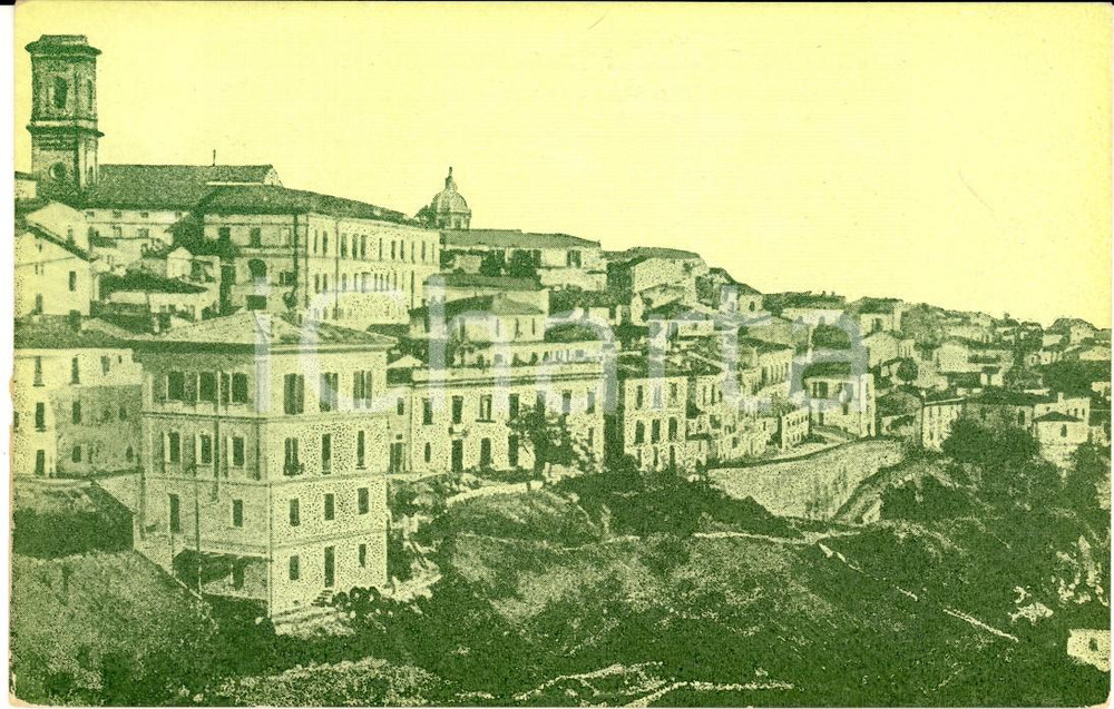 Cartolina originale da collezione 1920 ca CHIETI Panorama aereo della cittÃ  Cartolina postale FP NV 1