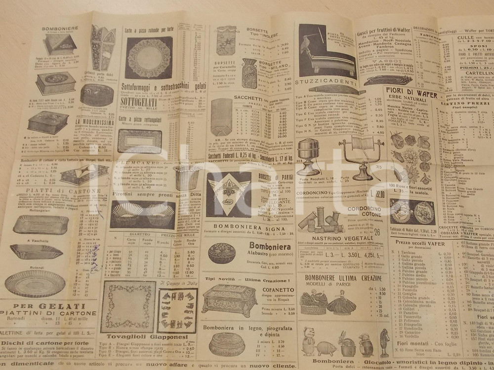 Materiale pubblicitario d’epoca 1926 MILANO Magazzini A. VERONESI Listino pubblicitario ILLUSTRATO 1